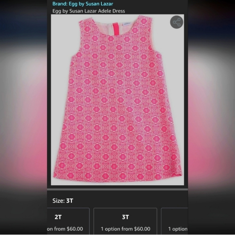 NWT Egg by Susan Lazar Adele Dress 3T
